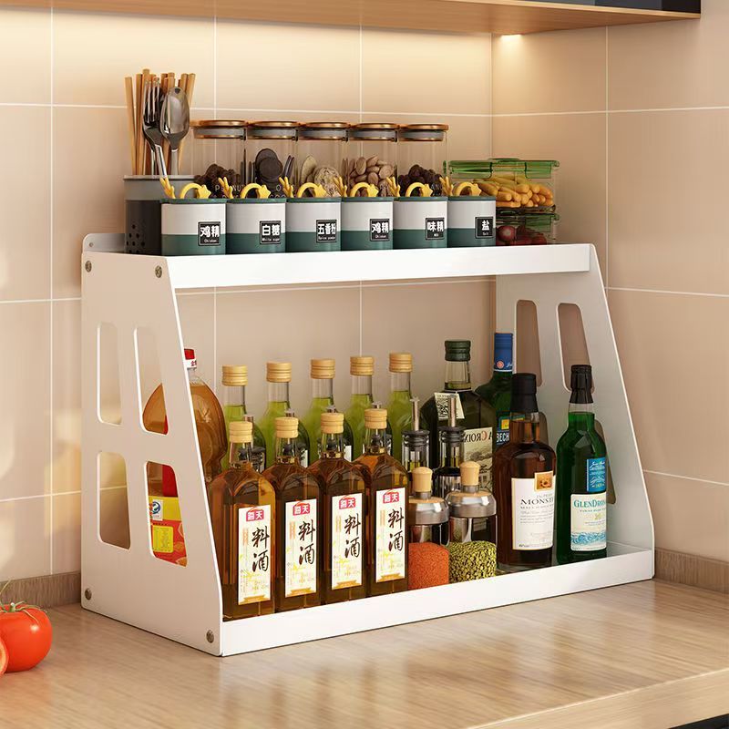 Rak Bumbu Dapur Rak Botol Bumbu Rak Meja Makan Serbaguna Rak Bumbu