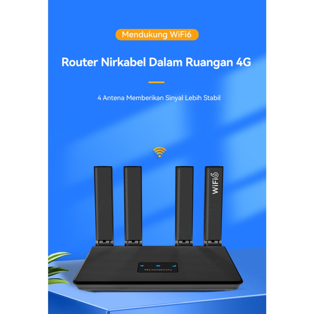 Router 4G wifi 6 Rodson R611 Dengan 4 Antena Unlock Semua Operator