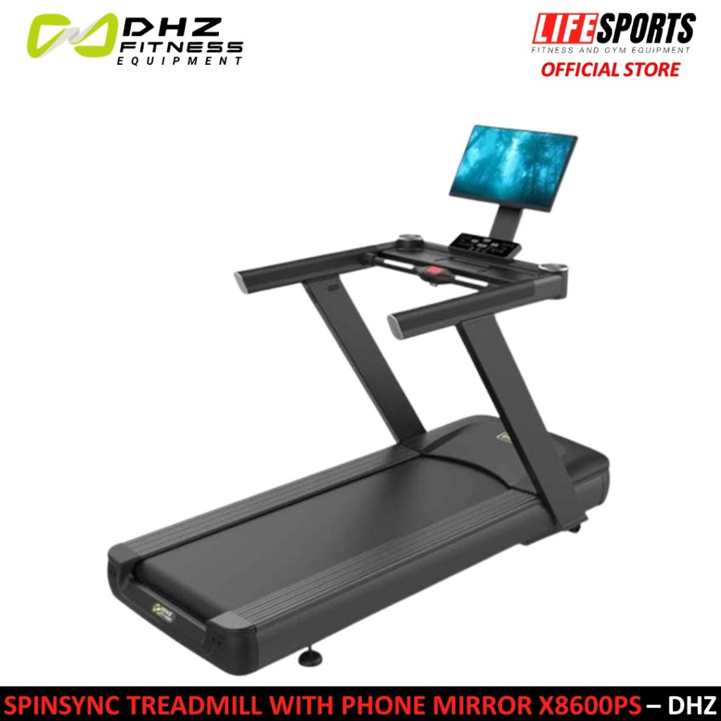 Lifesports - New Alat Olahraga Fitness Spinsync Treadmill Listrik With Phone Mirroring DHZ X8600PS