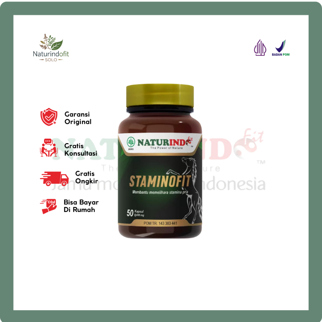 STAMINOFIT Naturindo - Obat Kuat Stamina Pria Tahan Lama Ejakulasi Dini Meningkatkan stamina Herbal