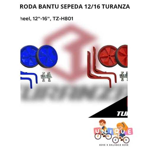 Roda bantu 12/16 Roda Samping Training Wheel Sepeda Anak Balance Bike