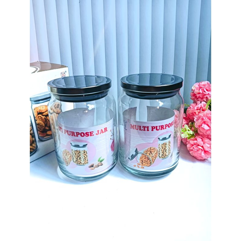 Toples Kaca(isi2)/Tutup Stainless/Toples Minimalis/Toples Lebaran/Toples Lebaran 2025