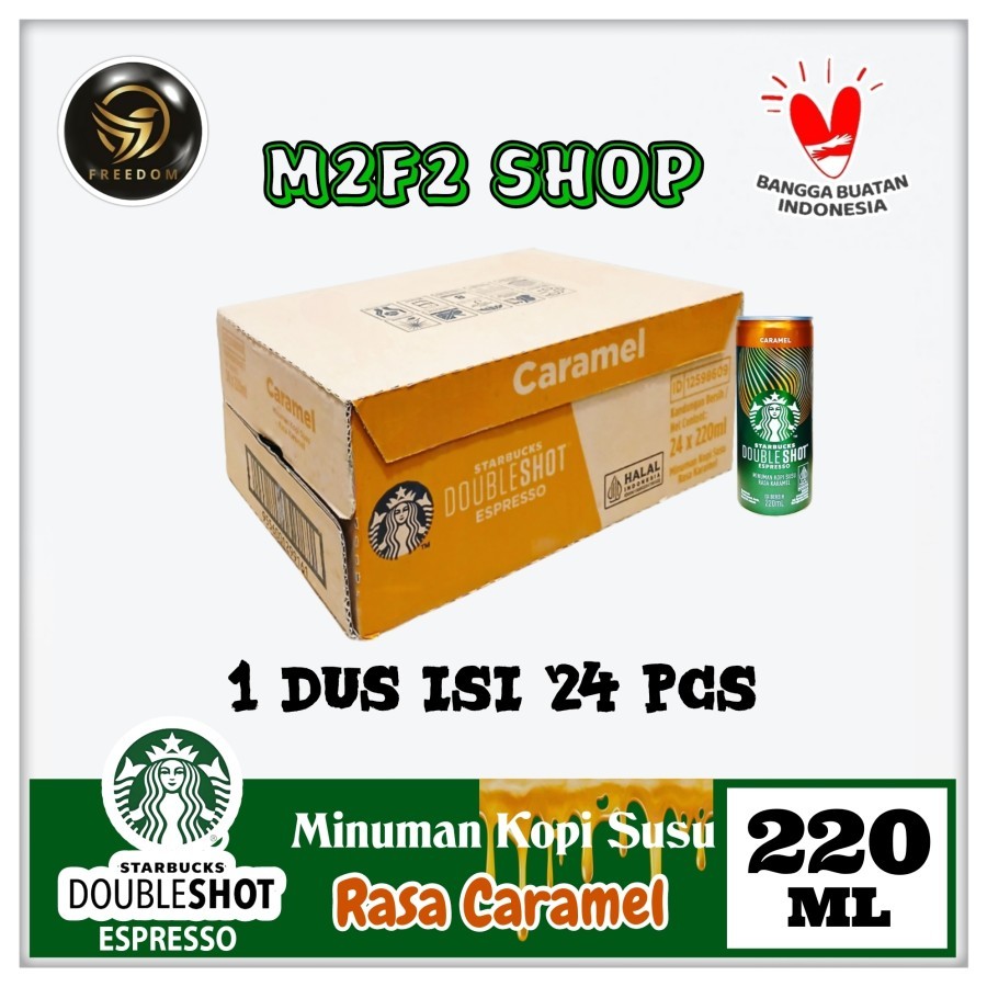 

Starbucks Doubleshot Espresso Caramel Coffee Can | Kopi Susu Rasa Karamel Kaleng - 220 ml (Kemasan Karton)