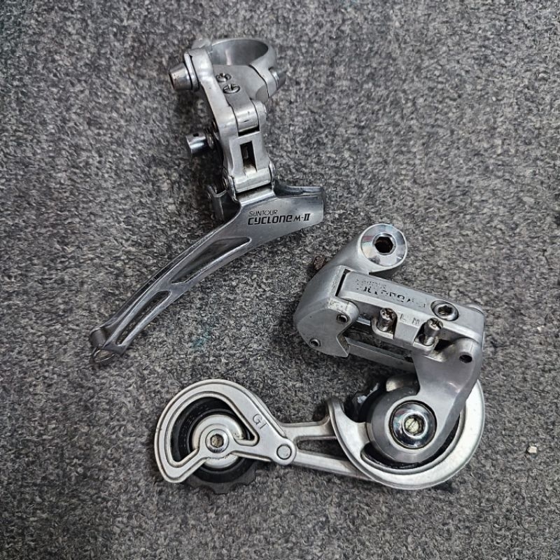 suntour cyclone mk-II rd fd vintage mtb gravel commuter road bike