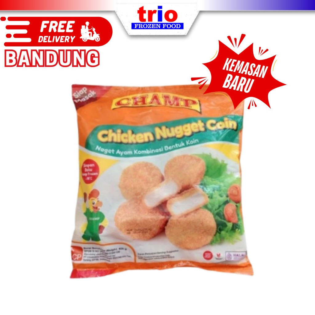 

CHAMP Chicken Nugget Coin / Nuget Ayam koin 450gr