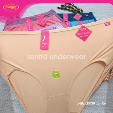 GROSIR 6biji Celana Dalam Jumbo Lydyly LD030 Cd Wanita Gemuk Ukuran XXL 4L 5L Bahan Katun Model Maxi