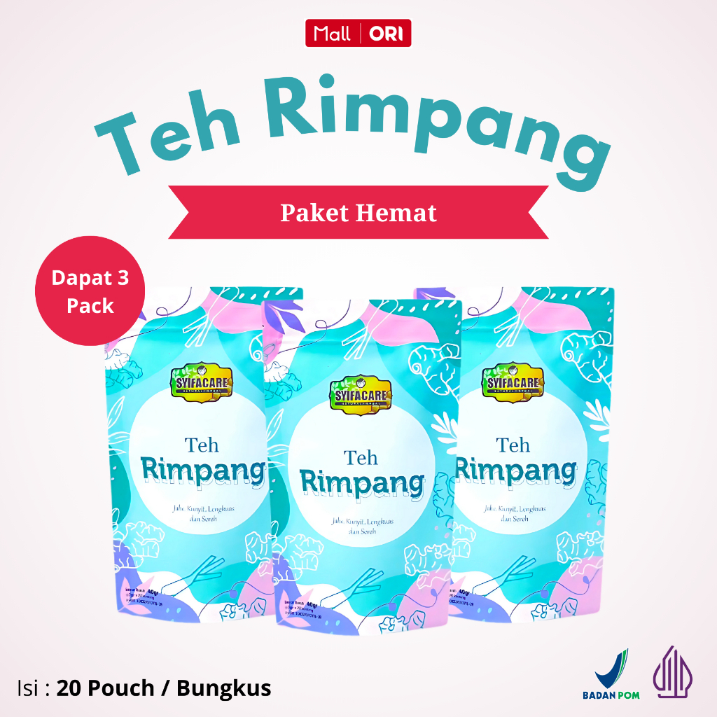 

Teh Rimpang SYIFACARE Paket Hemat 3 Pack - Teh Celup Ramuan Herbal Solusi Diet Pelangsing Alami Efektif Menurunkan Berat Badan