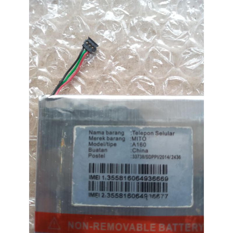 Batre ori cabutan Hp Mito A160.