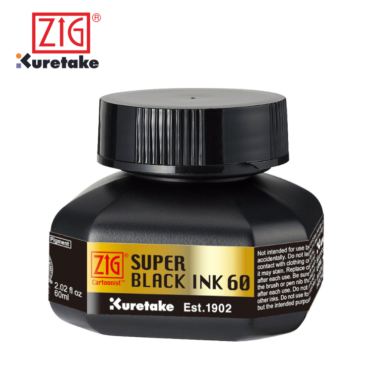 

ZIG Kuretake Cartoonist Super Black Ink 60ML