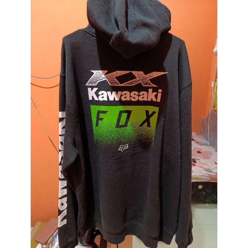 hoodie fox racing kawasaki sz xxl