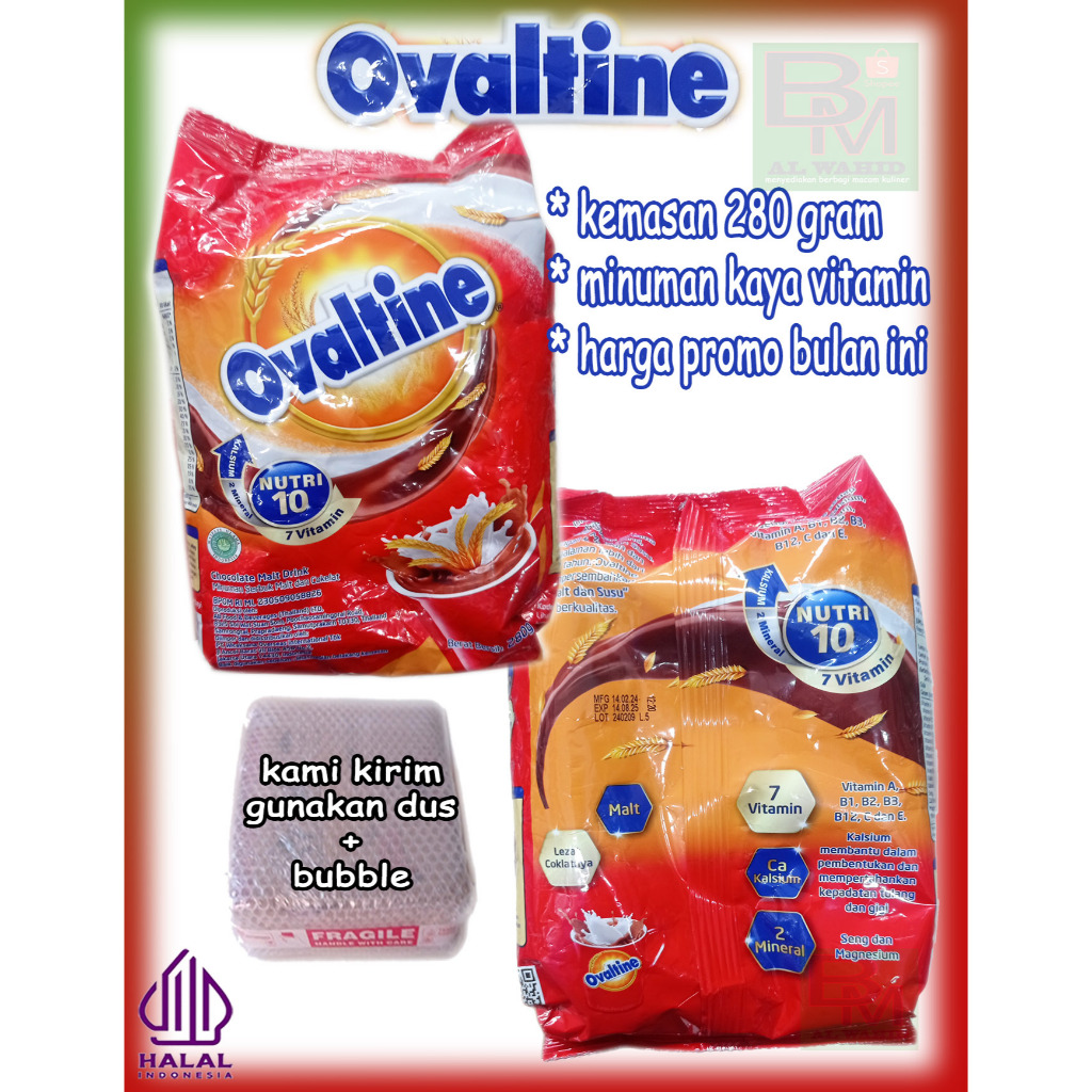 

Ovaltine Susu Bubuk Cokelat Coklat Kemasan 280 gram