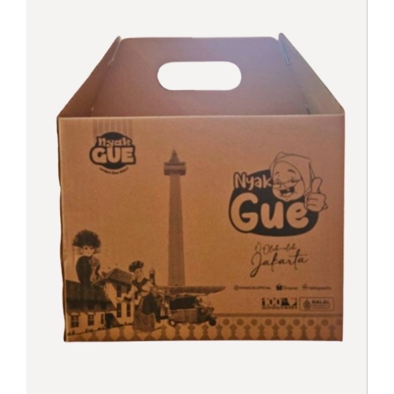 

Kardus Packing Tebal Exclusive Mpok Mumun / Nyak Gue Oleh Oleh Jakarta Betawi