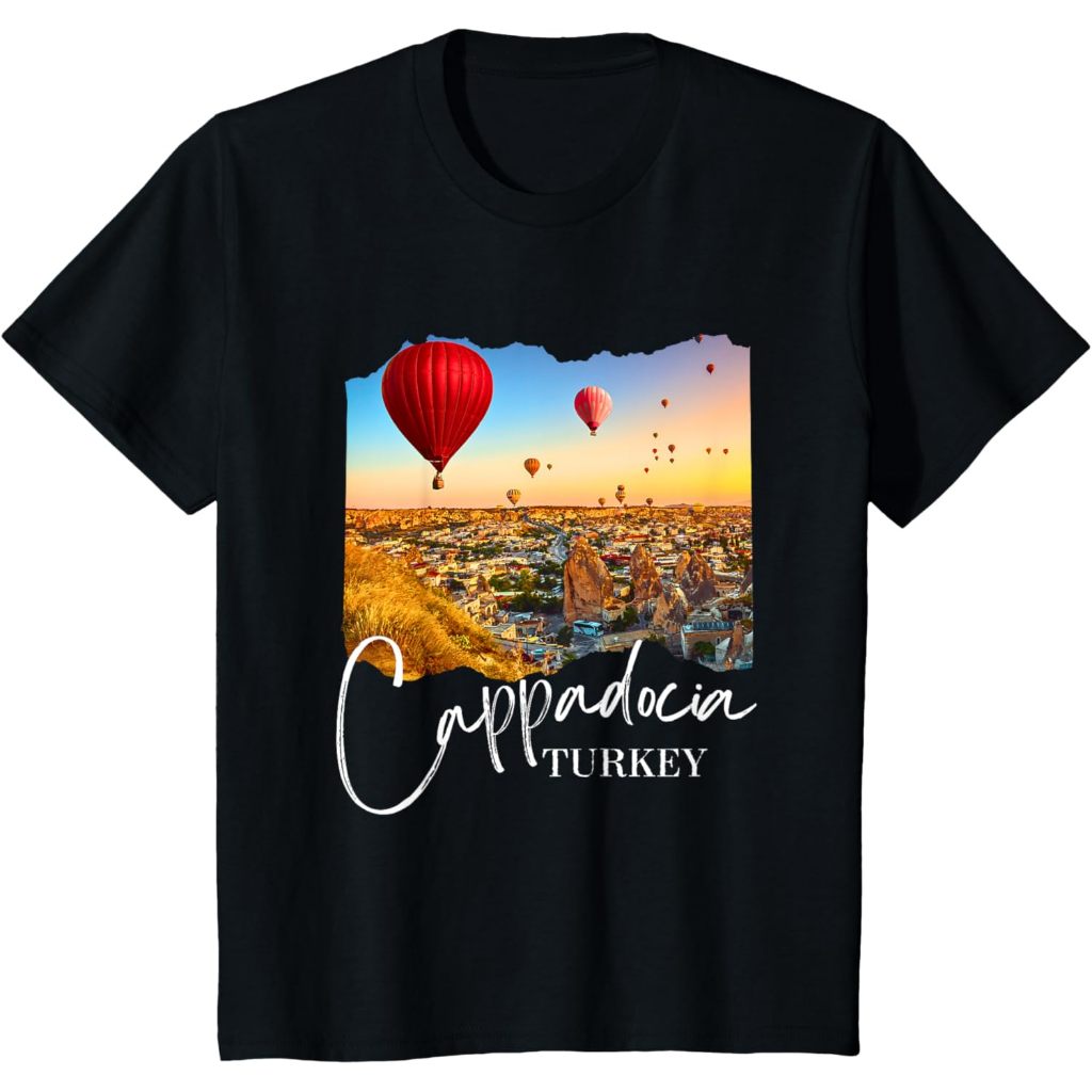 Baju Kaos Anak Turkey Cappadocia Souvenir / Cappadocia T-Shirt