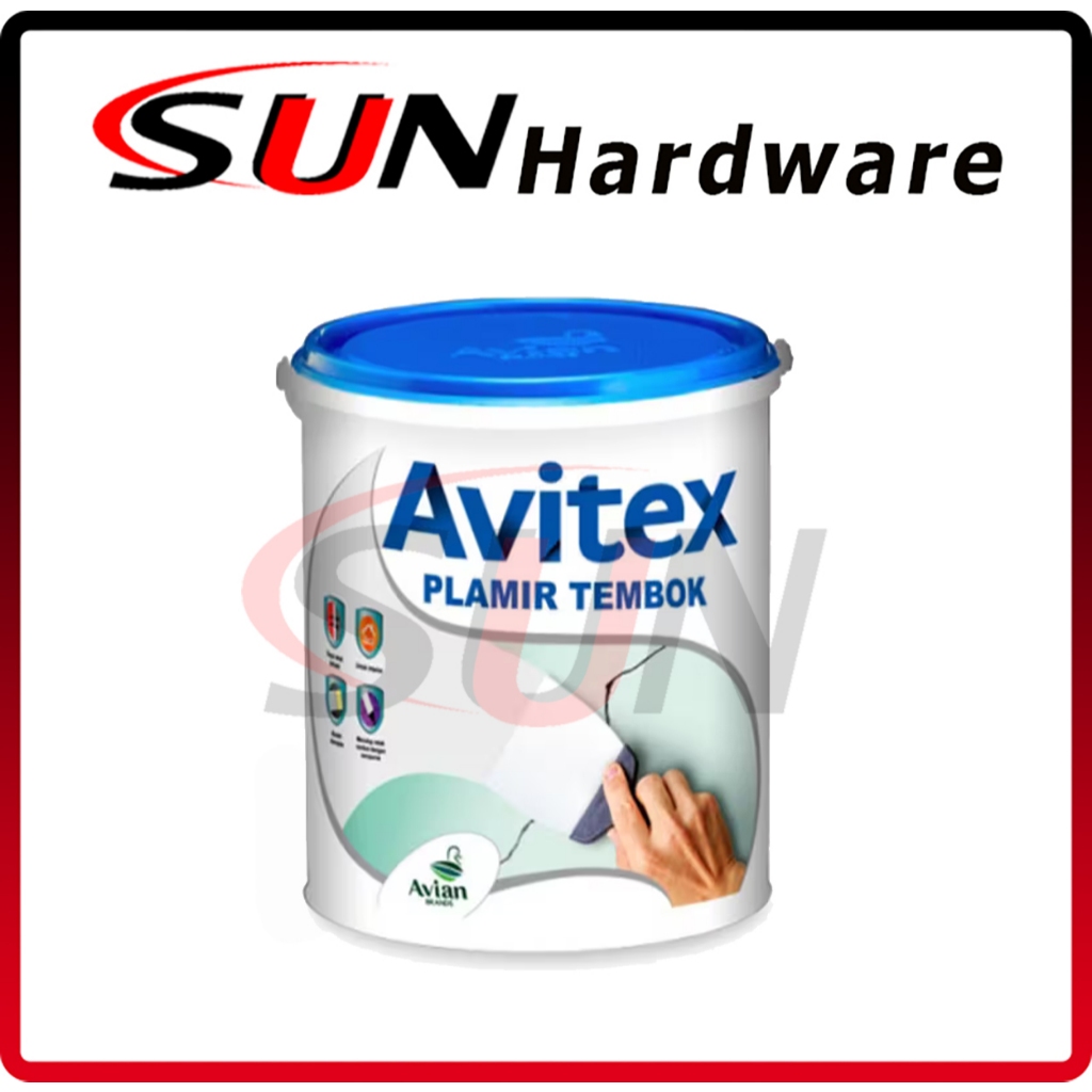 Plamir Tembok Avitex 5 Kg Putty Cat Dasar Sealer Dempul