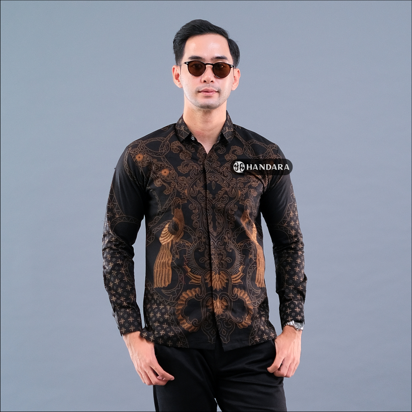 Batik Handara - Satya Coklat Kemeja Pria Furing Handara