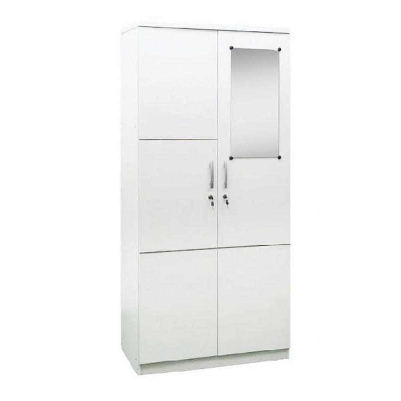 LEMARI 2 PINTU KACA MINIMALIS