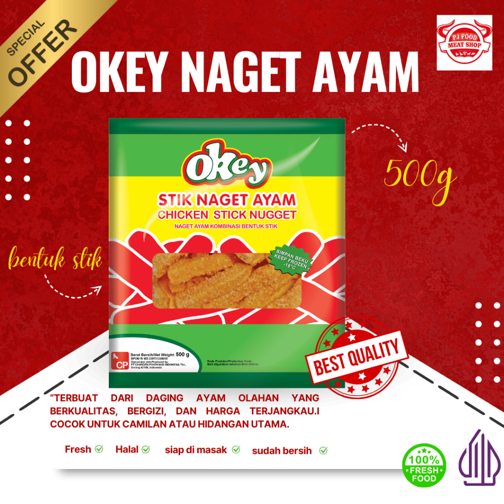 

okey chicken stik 500gr