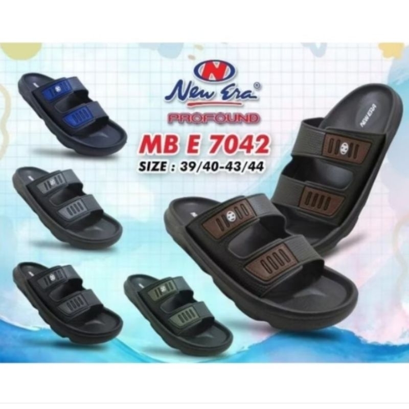 Sandal Selop Pria Dewasa Ban Dua Gesper Karet Eva Phylon New Era MB-E 5047 Size 39-44