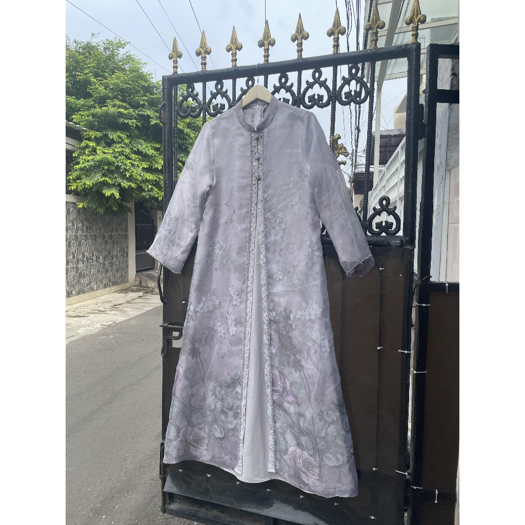 Baju Gamis Organza - Baju Gamis - Baju Lebaran 2025 Idul Fitri - Gamis Lebaran - Gamis Elegan Simple