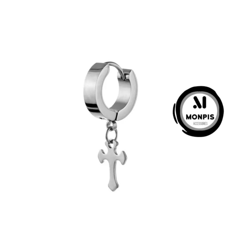 Anting salib Anting tindik Anting salib silver Anting pria wanita Anting korea