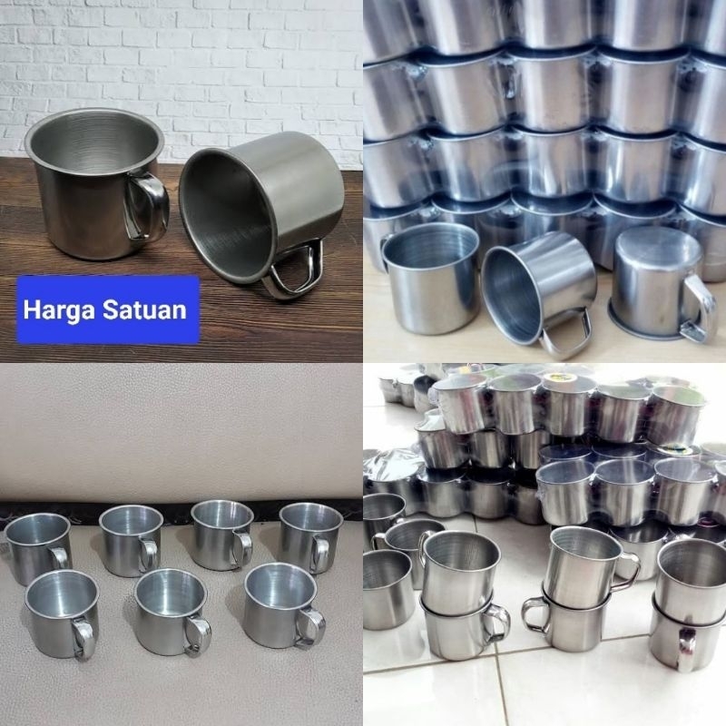 cangkir stainless gelas kopi kecil stainless Harga Satuan