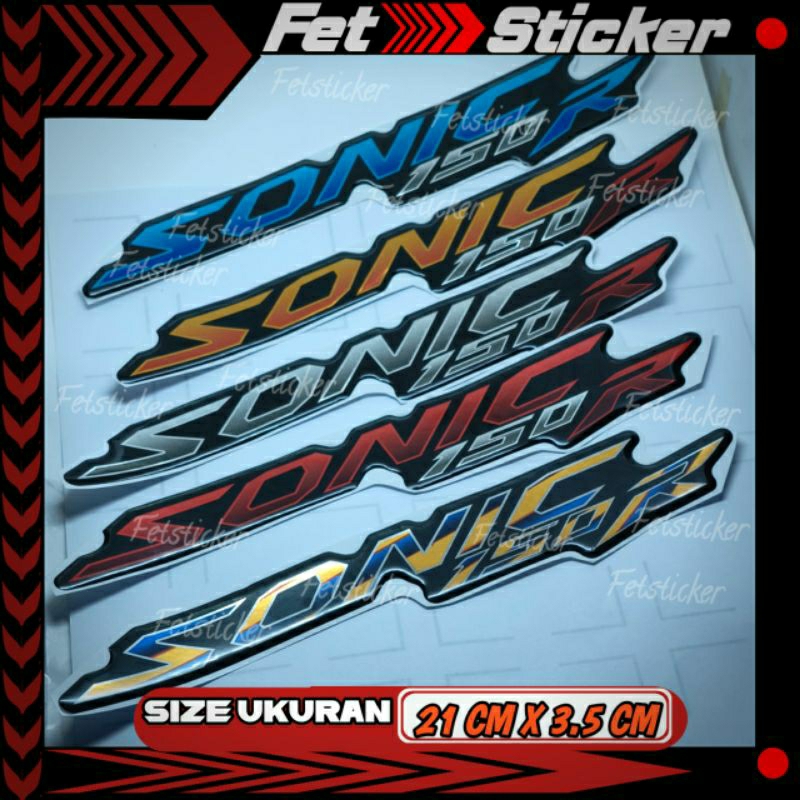 Emblem Timbul Honda Sonic 150 R / Emblem Timbul Honda Sonic 150