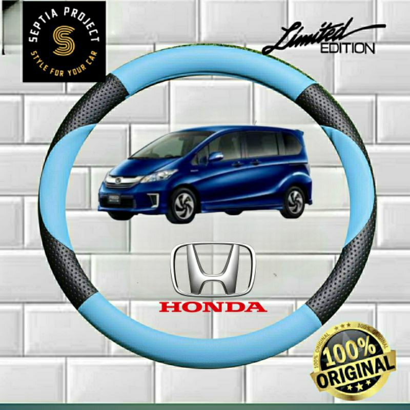 Sarung Stir mobil Honda Freed, Cover Stir mobil Honda Freed, bungkus stir motif sabit