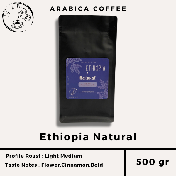 

10AM ROASTERY - Kopi Arabika Ethiopia Natural (500 gr)