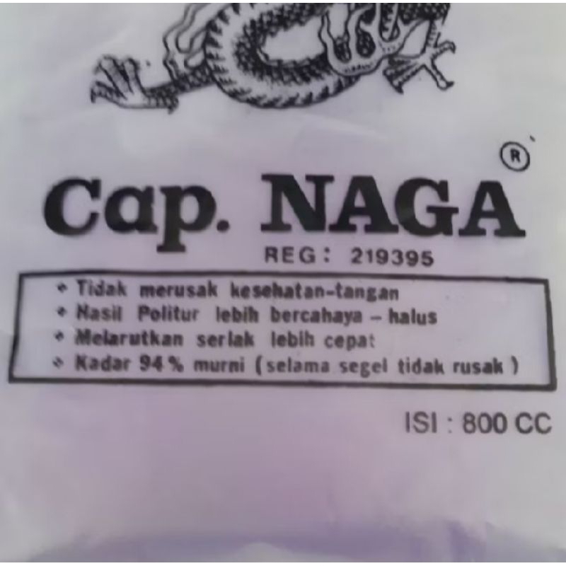 1 PLASTIK SPIRITUS SPIRTUS 800 ML CAP NAGA UNTUK KOMPOR PRASMANAN