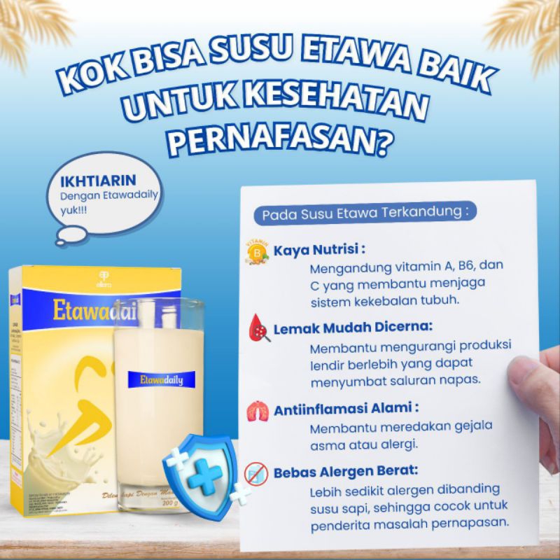 

Etawadaily Susu kambing etawa untuk Asma, asam urat Dan kolesterol, Susu Bubuk, Susu etawa,