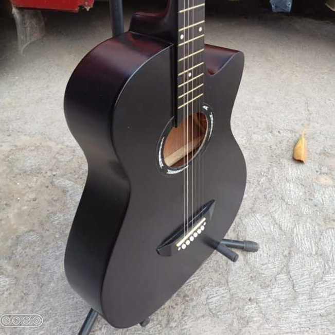 Gitar Akustik Yamaha Custom Untuk Pemula Preamp 7545 Tanam Besi Gratis Packing Kayu