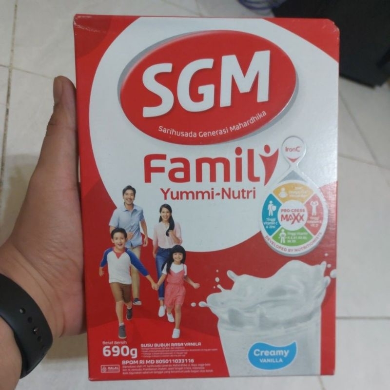 SGM Family Yummi Nutri 690G Vanilla dan Cokelat EXP 2026