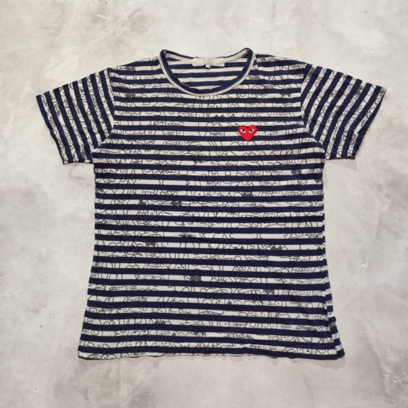 Baju kaos vtg play CDG x Matt Groening salur