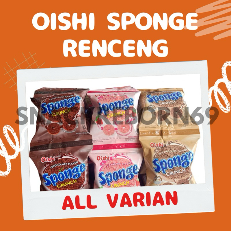 

Oishi Sponge Crunch Renceng All Varian 10 Pcs 9 Gram