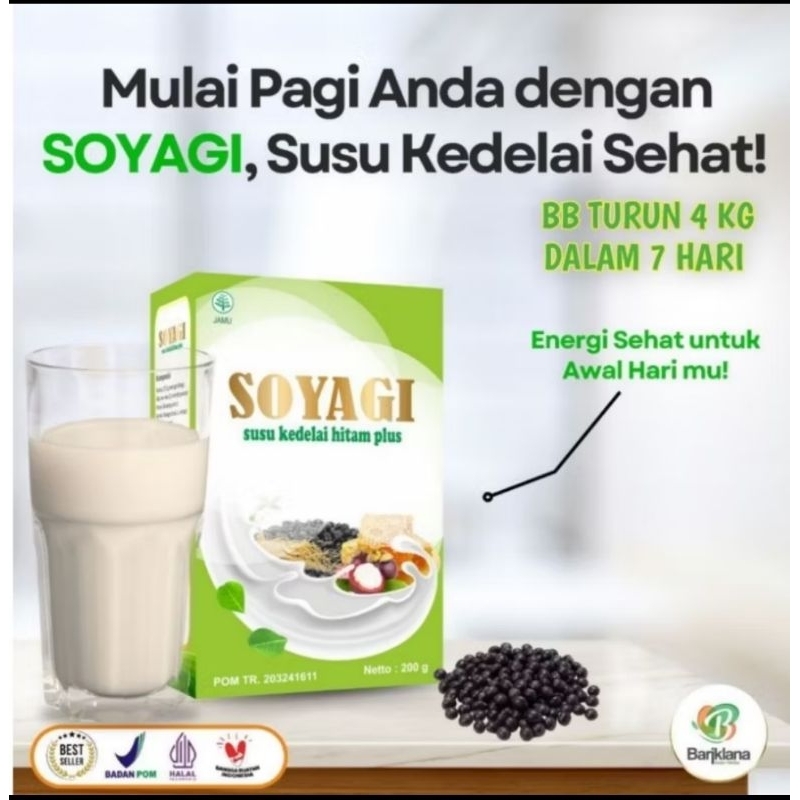 

Susu Soyagi Kedelai Hitam-Susu Diet Herbal Penurun Berat Badan Alami
