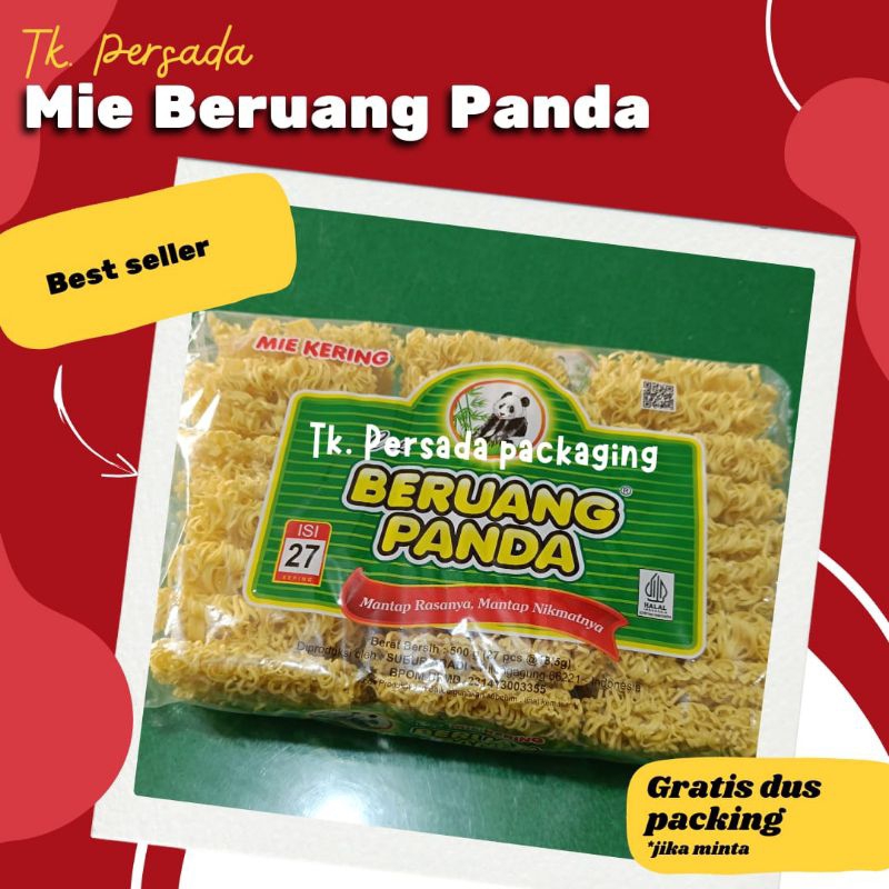 

[ Isi 27 ] Mie Seblak Mentah Cap Beruang Panda - Mie Seblak - Mie Seblak Keriting - Mie Keriting - Mie Mentah - Mie Kering - Mie kecil Kecil