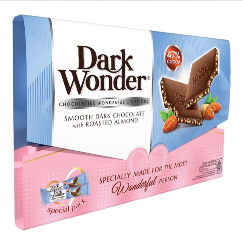 

RiDn Dark Wonder Edisi Valentine Smooth Cokelat Hitam Almond Panggang Spesial Pack 2 x 56 gr