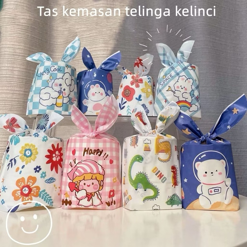 

(isi 50pcs) Goodie Bag Plastik Permen Karakter Kantong Bingkisan Souvenir Tas Hampers Snack Ulang Tahun Anak Bungkusan PLastik Cookies Lucu Pesta Perayaan