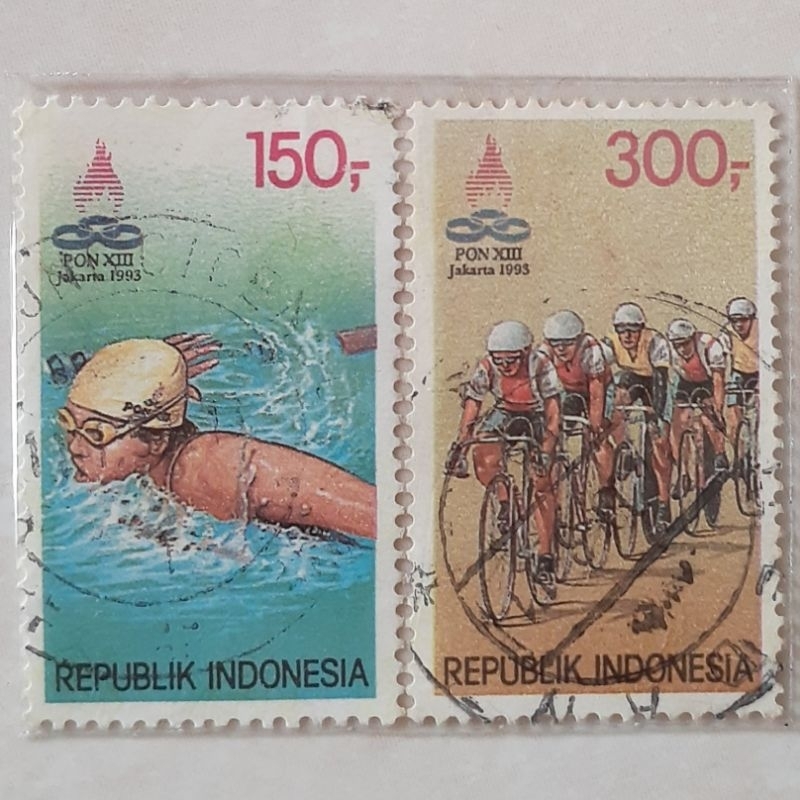 

Perangko Indonesia Pon XIII Jakarta Tahun 1993 set 2pcs