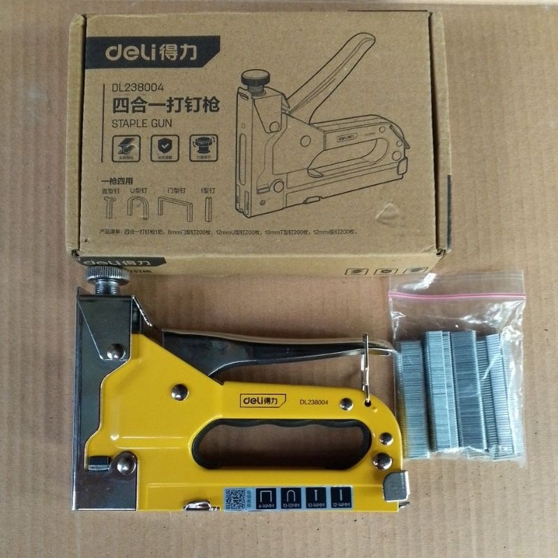

Deli Staple Gun / Staples Tembak 4 in 1 Chromium Alat Perkakas DL238004
