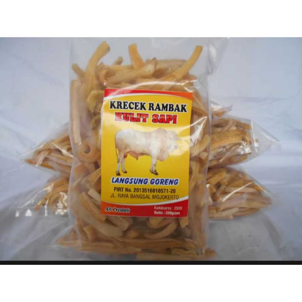 

PROMO(250gr)Krecek rambak kulit sapi NO.1 SUPER TANPA BAHAN PENGAWET - RAMBAK ROHMAT krupuk rambak kulit sapi- Krupuk diet