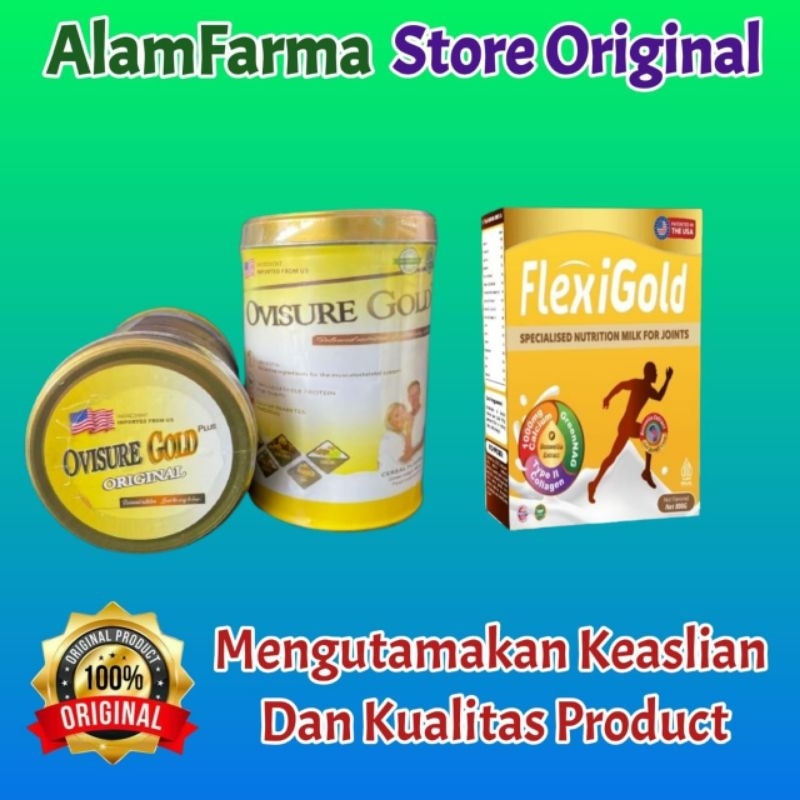 

flexigold ® dan ovisure Gold usa Susu sendi multi khasiat tulang