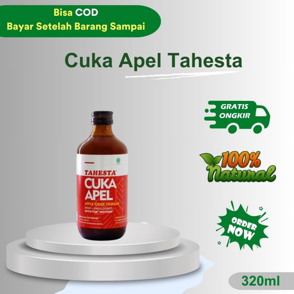 

Cuka Apel Tahesta Isi 320ml - Dapat Membantu Menurunkan berat badan