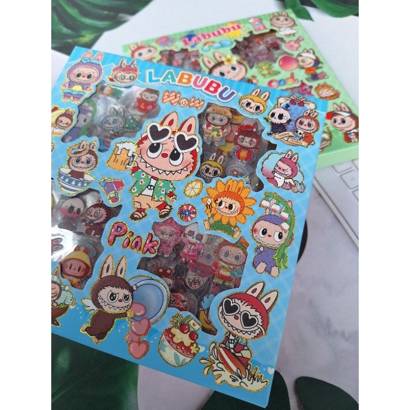 

STICKER Karakter 2D 1 box - sticker momo Labubu lucu/stiker/sticker viral Lucu