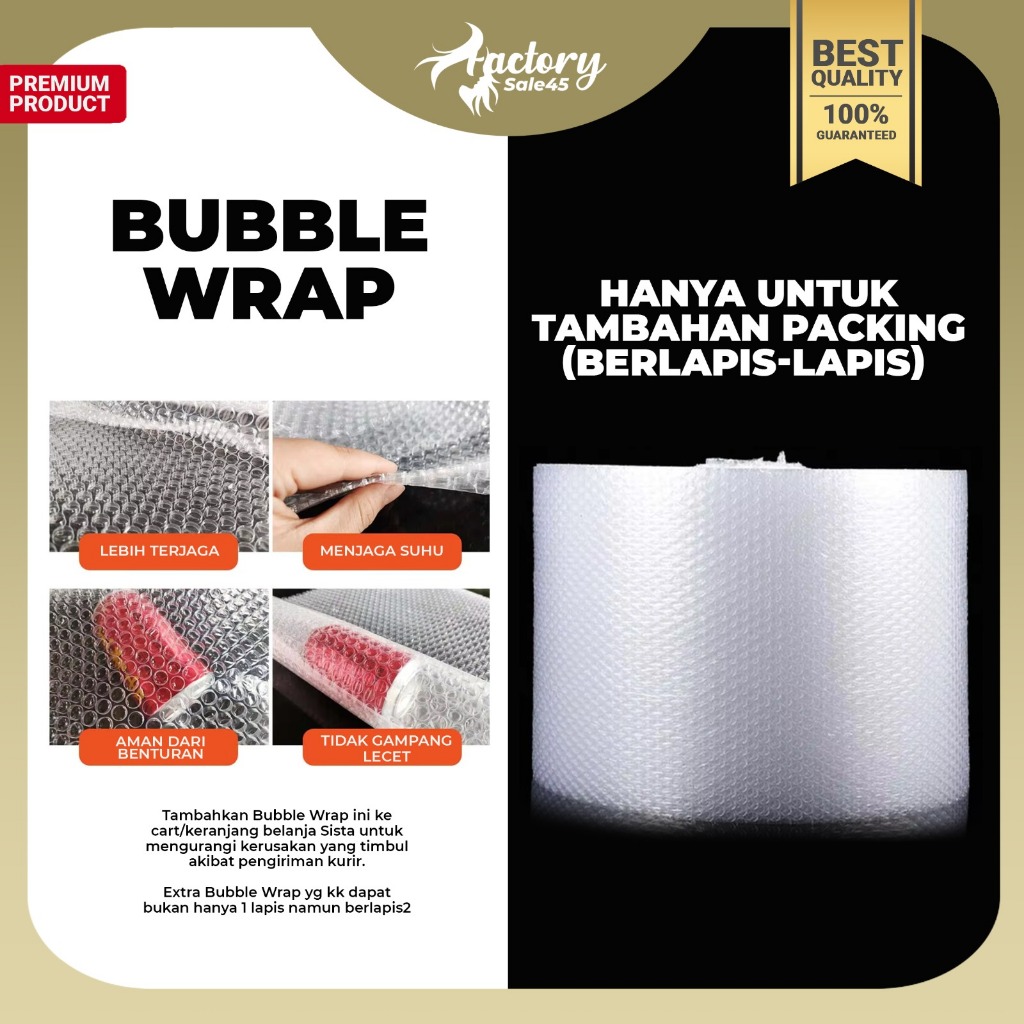 

❤ Factorysale ❤ BUBBLE WRAP (Berlapis-lapis) ⚠️HANYA u TAMBAHAN PACKING
