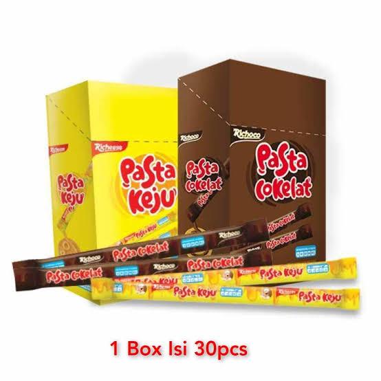 

RICHEESE NABATI PASTA KEJU COKLAT 1 DUS isi 30pcs 6gr