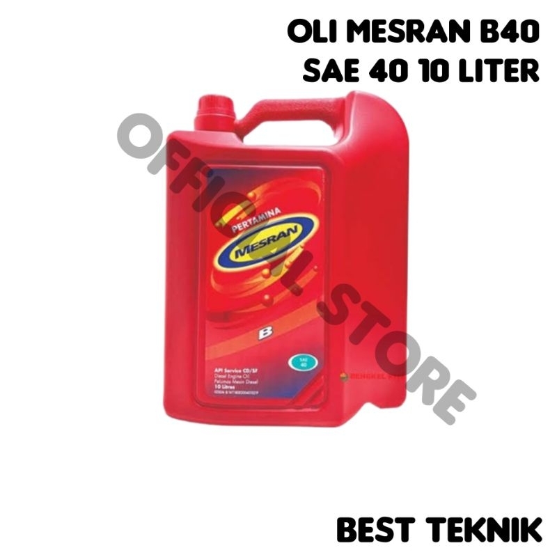 Oli Mesran B40 SAE 40 Diesel 10 Liter