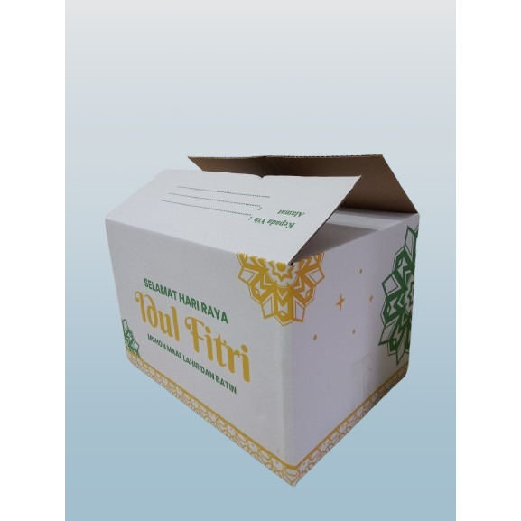

10 Pcs Box Parcel Hampers Idul Fitri Uk 35x25x23cm Packaging Eid Mubarak Dus Lebaran
