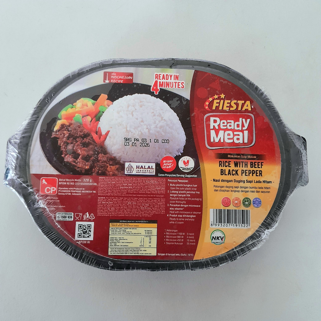 

FIESTA ready meal rice with beef blackpaper 320gr