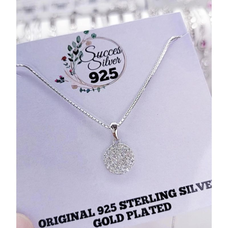 KALUNG PERAK ASLI 925 LAPIS EMAS VARIASI ITALI KOIN